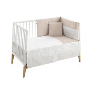 Jgo 2 Pcs.colcha I-v. Cuna 60 Rabbit Beige 60x120x3 Cm - Cambrass
