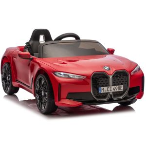 Coche Eléctrico Infantil BMW i4 4x4 Rojo con Control Remoto