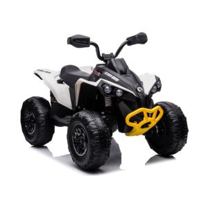 Coche Eléctrico Infantil CAN-AM Renegade Blanco con Control Remoto