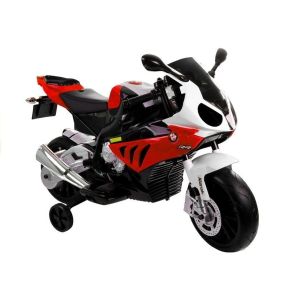Moto Eléctrica Infantil BMW S1000RR Roja con Luces y Música