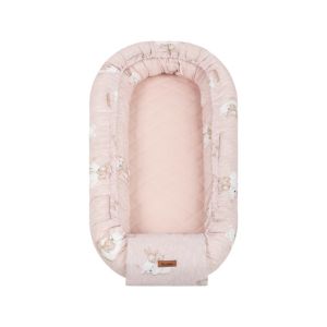 Nido para Bebé Baby Nest Estampado Oso y Conejo Muselina-Algodón 80x45 cm Sencillo