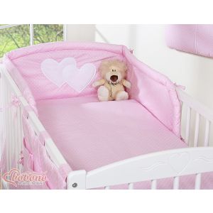 Juego de Cuna 3 Piezas My Sweet Baby - Corazones Colgantes