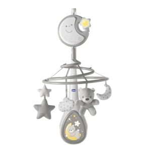 Carrusel Next2Dreams Gris Chicco Toys con luces y música