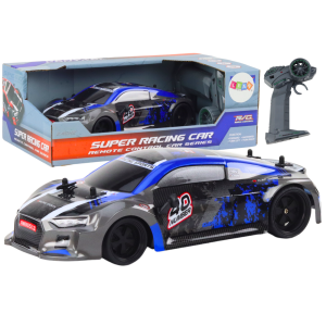 Coche Teledirigido RC 1:18 Ruedas de Goma Drift Azul