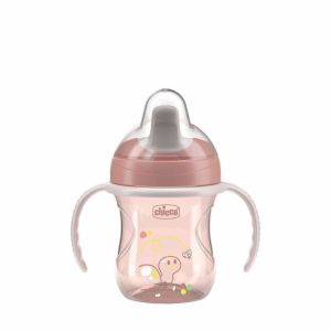 Taza Antifugas Chicco 200ml para Bebés de 6 Meses Rosa