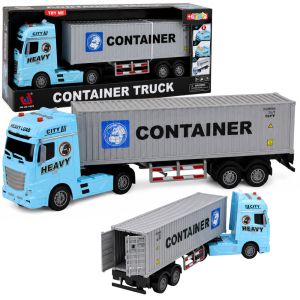 Camión azul con luces y sonido de Lean toys