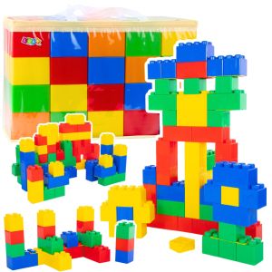 Bloques de Construcción Grandes 20 Piezas con Pegatinas en Bolsa Multicolor