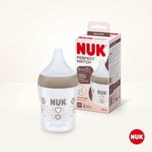 Biberón Nuk Perfect Match 150ml Corazones para Bebé