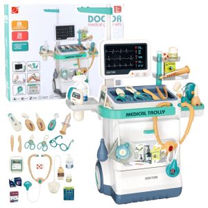 Juego de Doctor con Carrito y Accesorios Médicos (26 piezas)