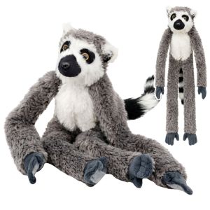 Peluche Lémur Adorable con Velcro para Colgar 35cm