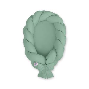 Braided Baby Nest 2 In 1 - Pastel Green