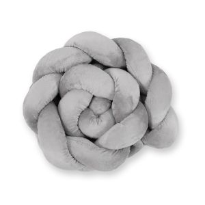 Protector de Cuna Knot Bumper Minky My Sweet Baby 180cm Gris