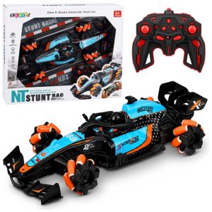 Coche de control remoto RC 360° con luces y humo