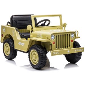 Coche Eléctrico Infantil JH-103 Khaki 4x4 con Control Remoto