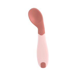 Cuchara Ergonomica Chicco para Bebés 8M+ Melocotón