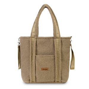 Bolso Clásico Bouclé Beige de Sensillo con diseño atractivo.
