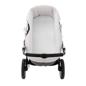 Garnitura Capazo Reversible Candela Crudo 35x75x35 Cm - Cambrass