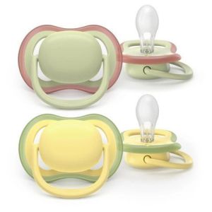 Chupete Philips Avent Ultra Air 18+ Verde Amarillo
