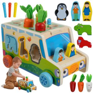 Sorter de madera para bebé Kruzzel - Juguete educativo