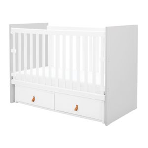 Cuna de aglomerado Kikkaboo Hollee Gris con cajones