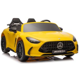 Coche Eléctrico Infantil Mercedes GT63 AMG 24V Amarillo