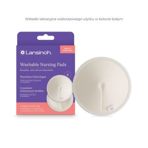 Discos de Lactancia Reutilizables Lansinoh - 4 Piezas