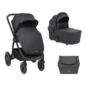 Carrito de bebé 2en1 Kikkaboo Naya Gris - Versatilidad y confort