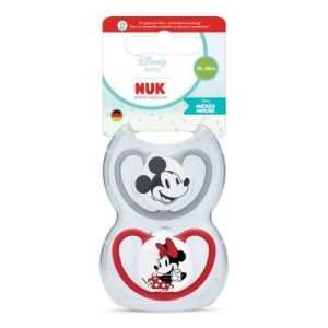 Chupete de Silicona Nuk Mickey 18-36 meses - Pack 2