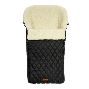 Saco de Dormir Acolchado de Lana Negro Sensillo