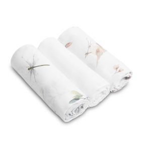 Paquete de 3 pañales de muselina Sensillo - Blanco