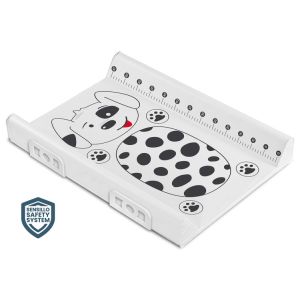 Colchoneta cambiadora Sensillo Doggie Platinum con diseño seguro y acolchado.