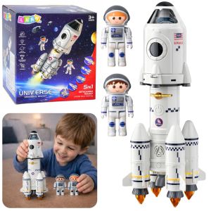 Cohete Espacial Educativo 5 en 1 con Luces y Sonidos