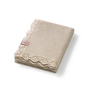 Manta de Bambú Babyono Beige 75x100 cm para Bebé