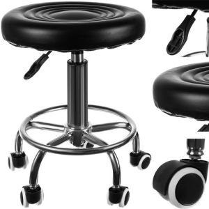 Taburete Giratorio Beautylushh para Bebé con Soporte de Piernas