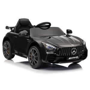 Coche Eléctrico Infantil Mercedes GTR Negro con Control Remoto