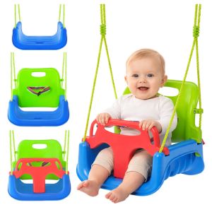 Columpio 3 en 1 Kruzzel para niños, seguro y ajustable