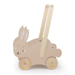 Carrito de madera para empujar Trixie - Mrs. Rabbit