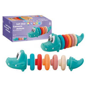 Set Educativo Pirámide Suave Cocodrilo para Niños