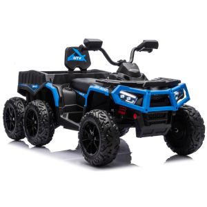 Quad ATV Eléctrico con Remolque 24V 4x4 Azul