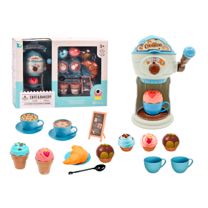 Juego de Café y Helados con Máquina de Helados