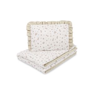 Juego de Cuna Sensillo Algodón Rosa Beige 75x95