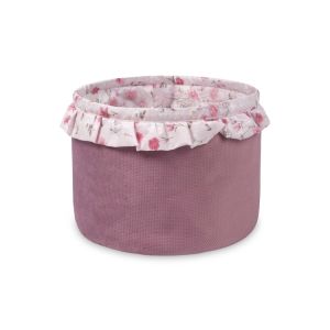 Cesta para Juguetes Bebé Algodón Rosa Sensillo