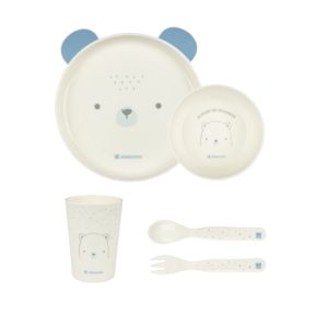 Juego de vajilla infantil Kikkaboo Bear with me Azul