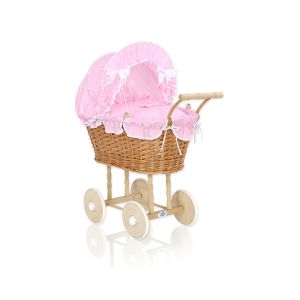 Cochecito de Muñecas Mimbre My Sweet Baby con Ropa