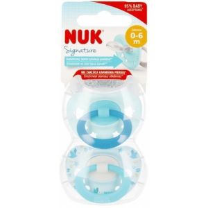 382300 SILICONE PACIFIER SIGNATUR 0-6 2PCS 2PCS 525271, 730638