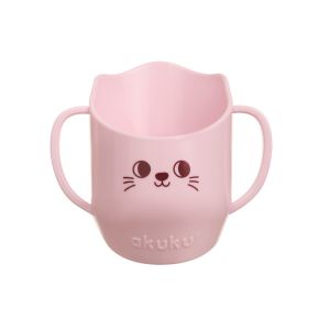 Taza de Aprendizaje Akuku Rosa para Bebés - Sin BPA