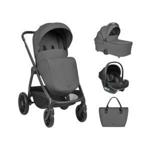 Carrito de Bebé 3 en 1 Modena Gris Oscuro Kikkaboo