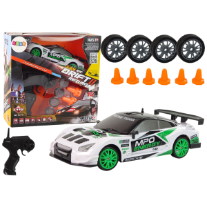 Set de Coche Rally DRIFT + Control Remoto R/C y Accesorios
