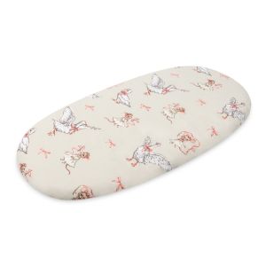 Sábana bajera de algodón para cochecito Goose and Mouse 35x75 cm Sensillo