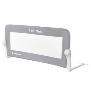 Barrera de cama I am safe 102cm Kikkaboo, gris